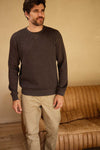 Butch Waffle Thermal Crewneck - Charcoal Heather