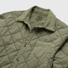 Lennon Quilted Shirt Jacket - Lichen Green