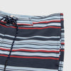 Duke 7.25” Stripe Boardshort - Navy Combo