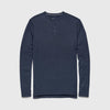 Sean Ultra Soft Classic Henley - Navy Heather