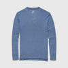 Sean Ultra Soft Classic Henley - Blue Heather