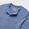 Sean Ultra Soft Classic Henley - Blue Heather
