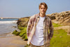 Brian Washed Twill Plaid Shirt - Green Brown Combo