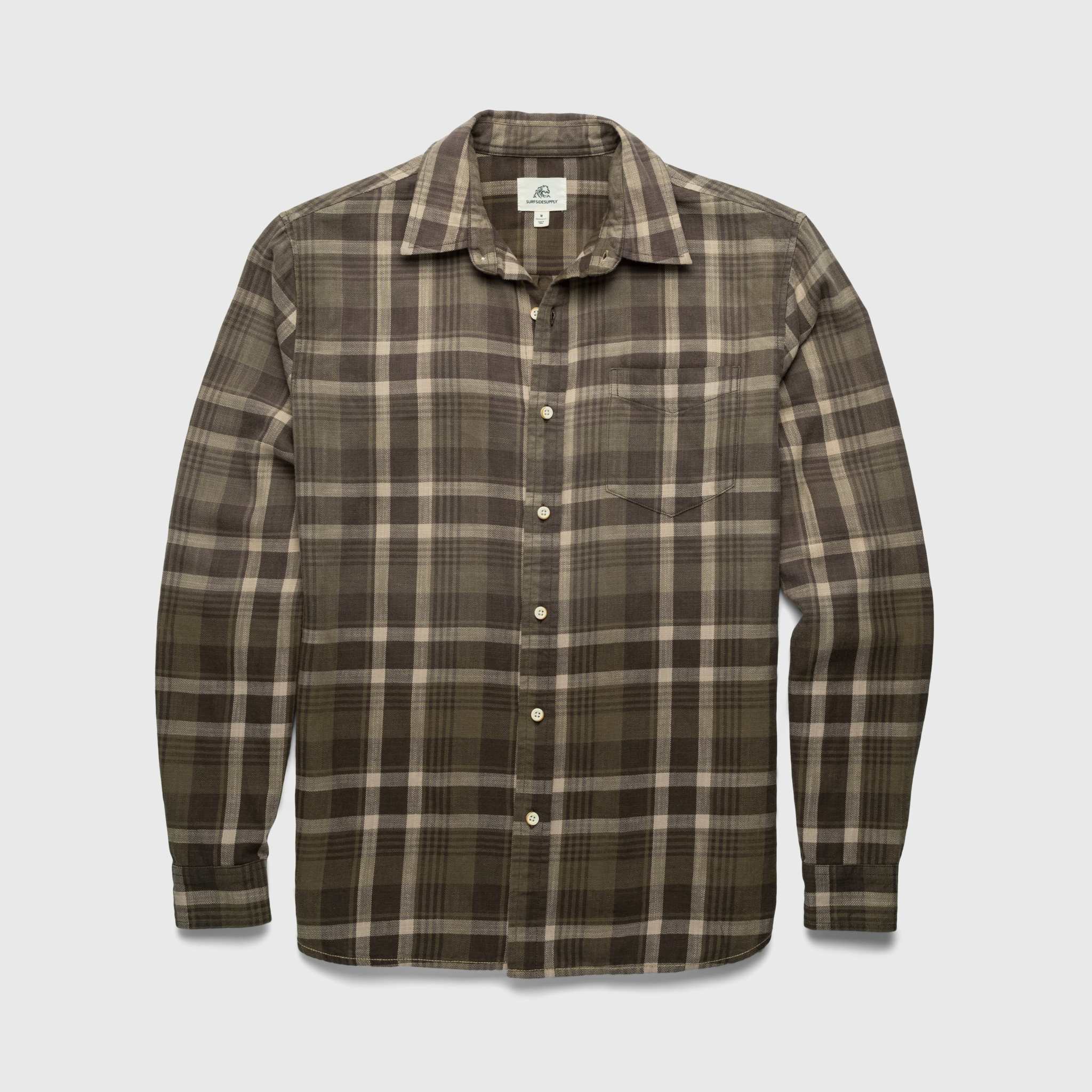 Brian Ombre Plaid Shirt - Green Combo - Surfside Supply Co