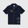 Mariner Terry Camp Collar Shirt - Navy Blazer
