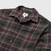 Brian Flannel Plaid Shirt - Grape Combo