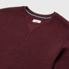 Butch Waffle Thermal Crewneck - Cabernet Heather