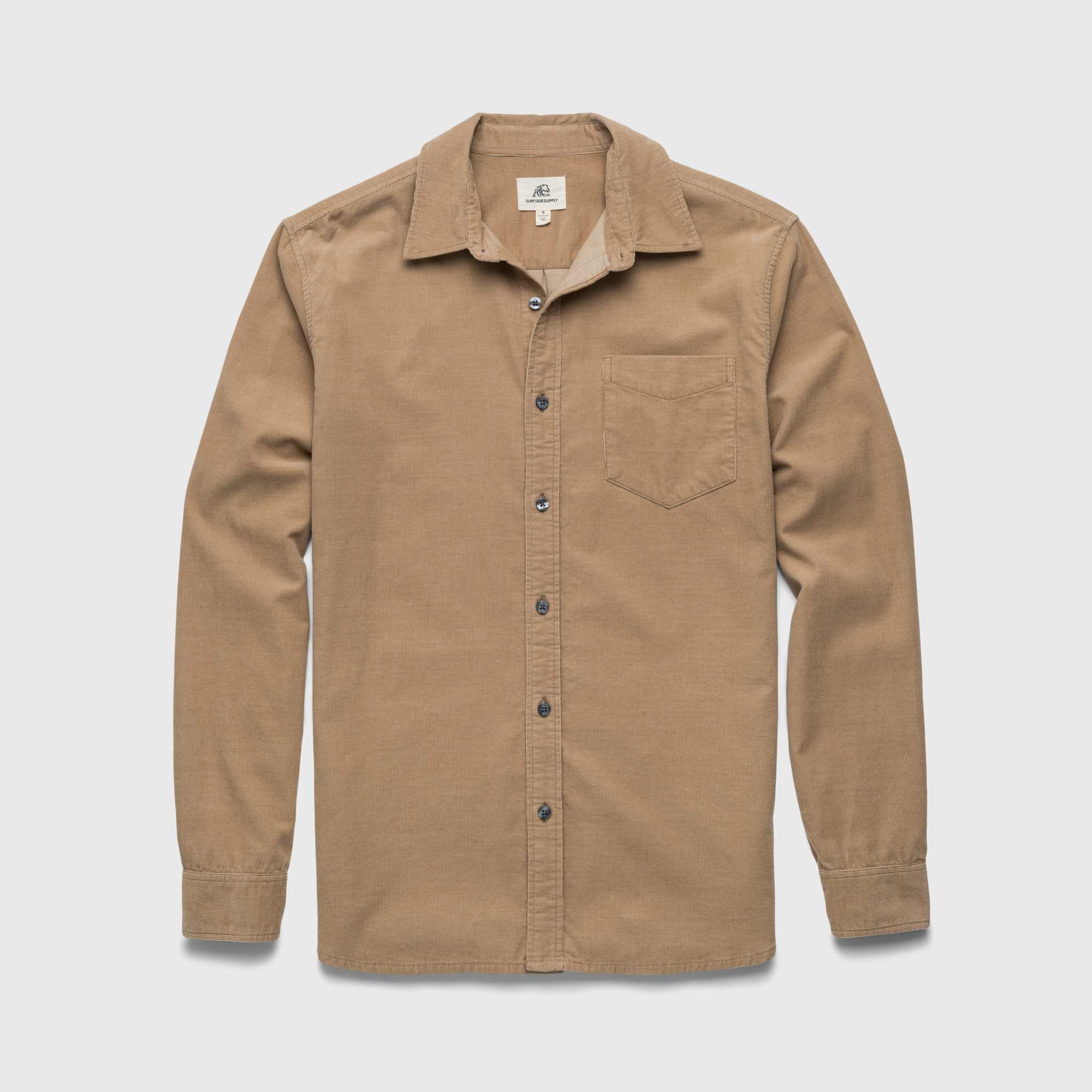 Brian Corduroy Shirt - Chinchilla - Surfside Supply Co. – Surfside