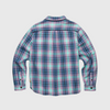 Alex Plaid Utility Overshirt- Aqua Multi