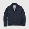 Austin Quilted Shawl Cardigan – Navy Heather