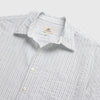 Joseph Crinkle Stripe Shirt - White Navy