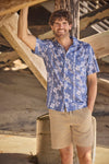 Mariner Hawaiian Camp Collar Shirt - Hawaii blue