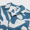 Billy Swirl Camp Collar Shirt - Blue