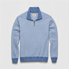 Bobby Stripe Fleece Quarter Zip - Sapphire Blue