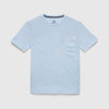 Chris Embroidered Tee - Skyway Blue
