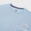 Chris Embroidered Tee - Skyway Blue