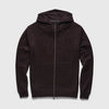 Danny Full-Zip Cashmist Fleece Hoodie - Dark Brown Heather