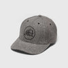 Herringbone Flannel Logo Cap - Charcoal