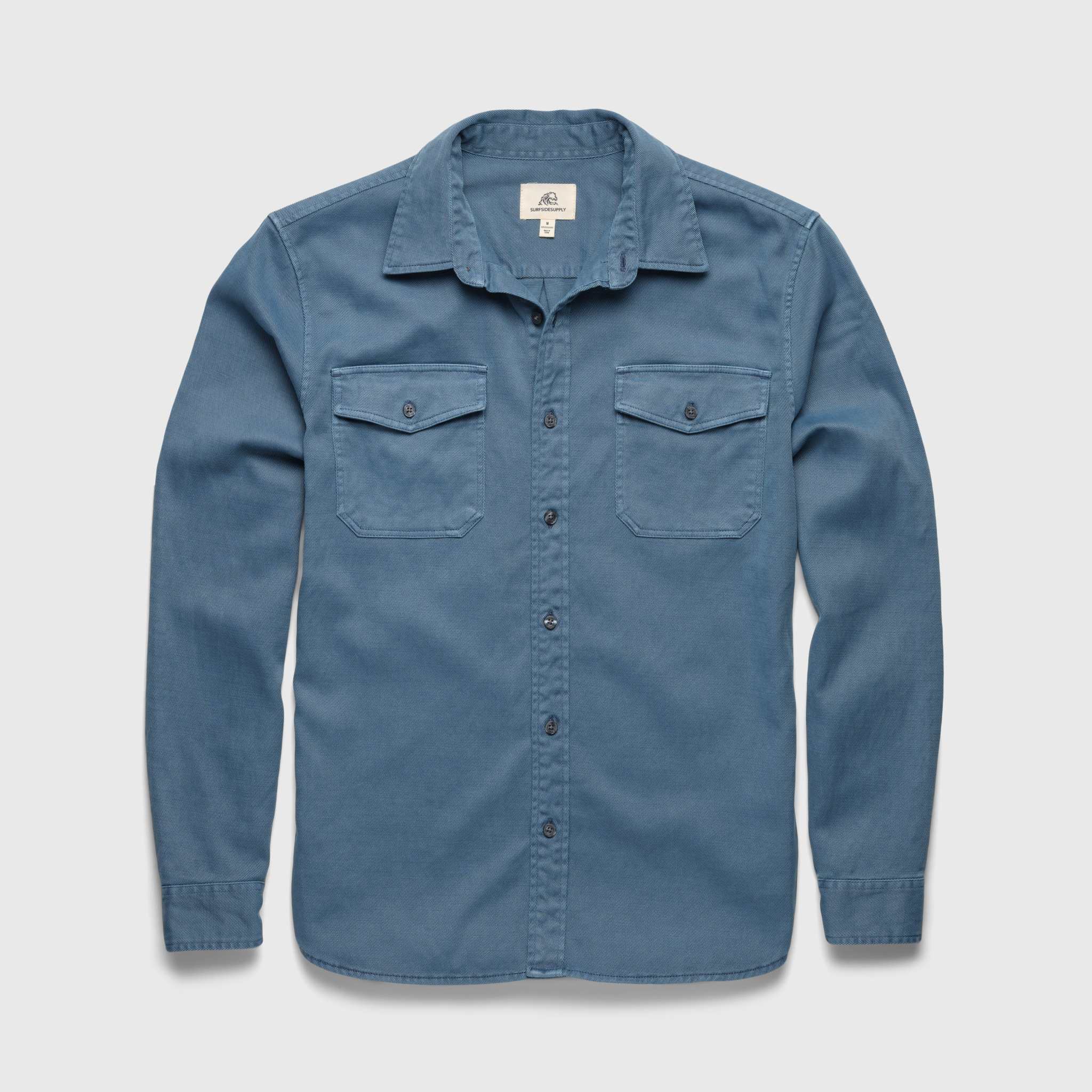 Jeb Tencel Shirt - China Blue - Surfside Supply Co. – Surfside