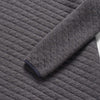 Ken Quilted Button Mock – Charcoal Heather