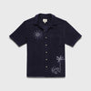 Mariner Saltwater Terry Camp Collar Shirt - Navy Blazer