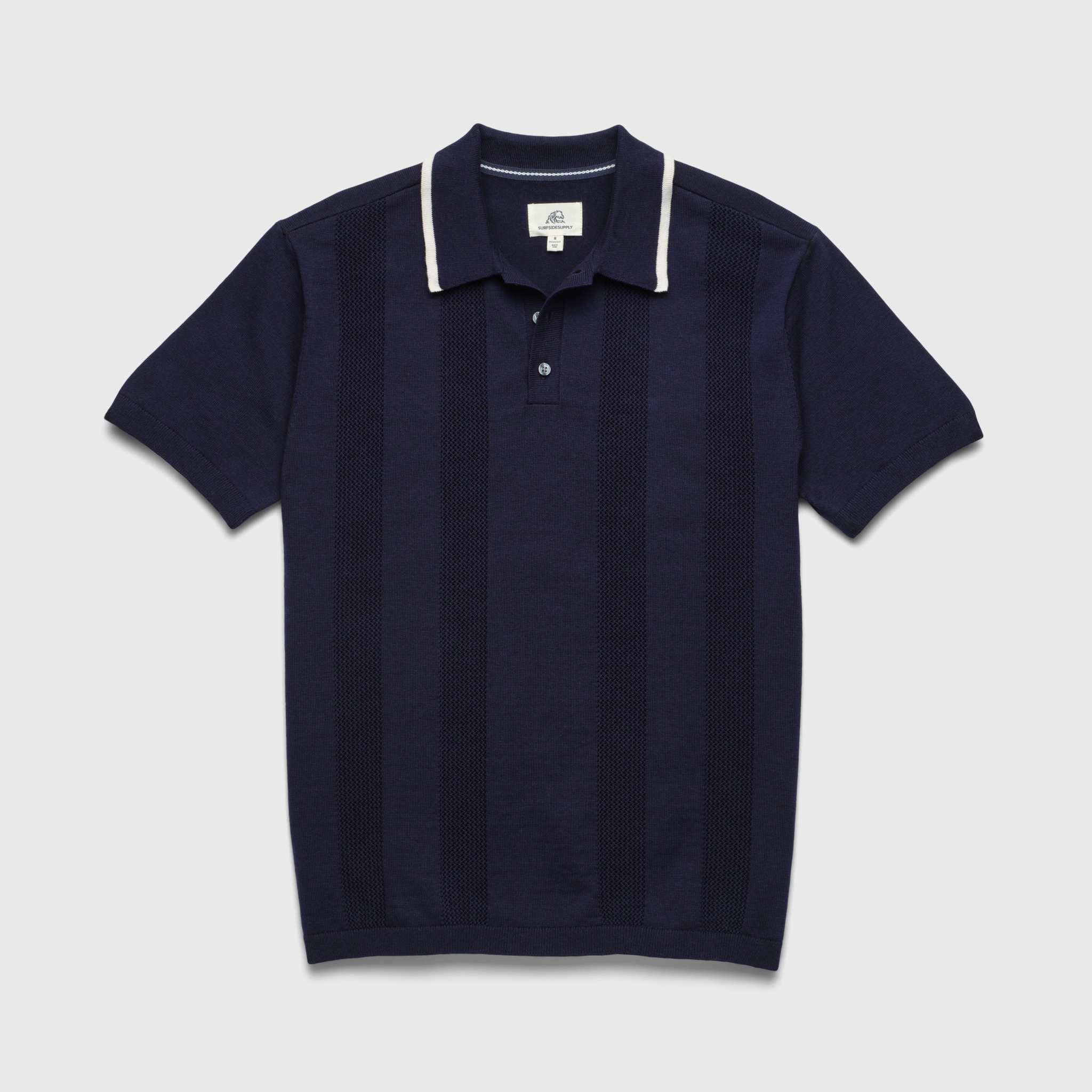 Nate Sweater Polo - Navy Blazer - Surfside Supply Co. – Surfside 