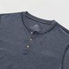 Sean Burnout Henley - Navy Blazer