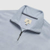 Bobby Cashmist Fleece Quarter Zip - Light Blue Heather