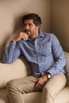 Brian Corduroy Shirt - Country Blue