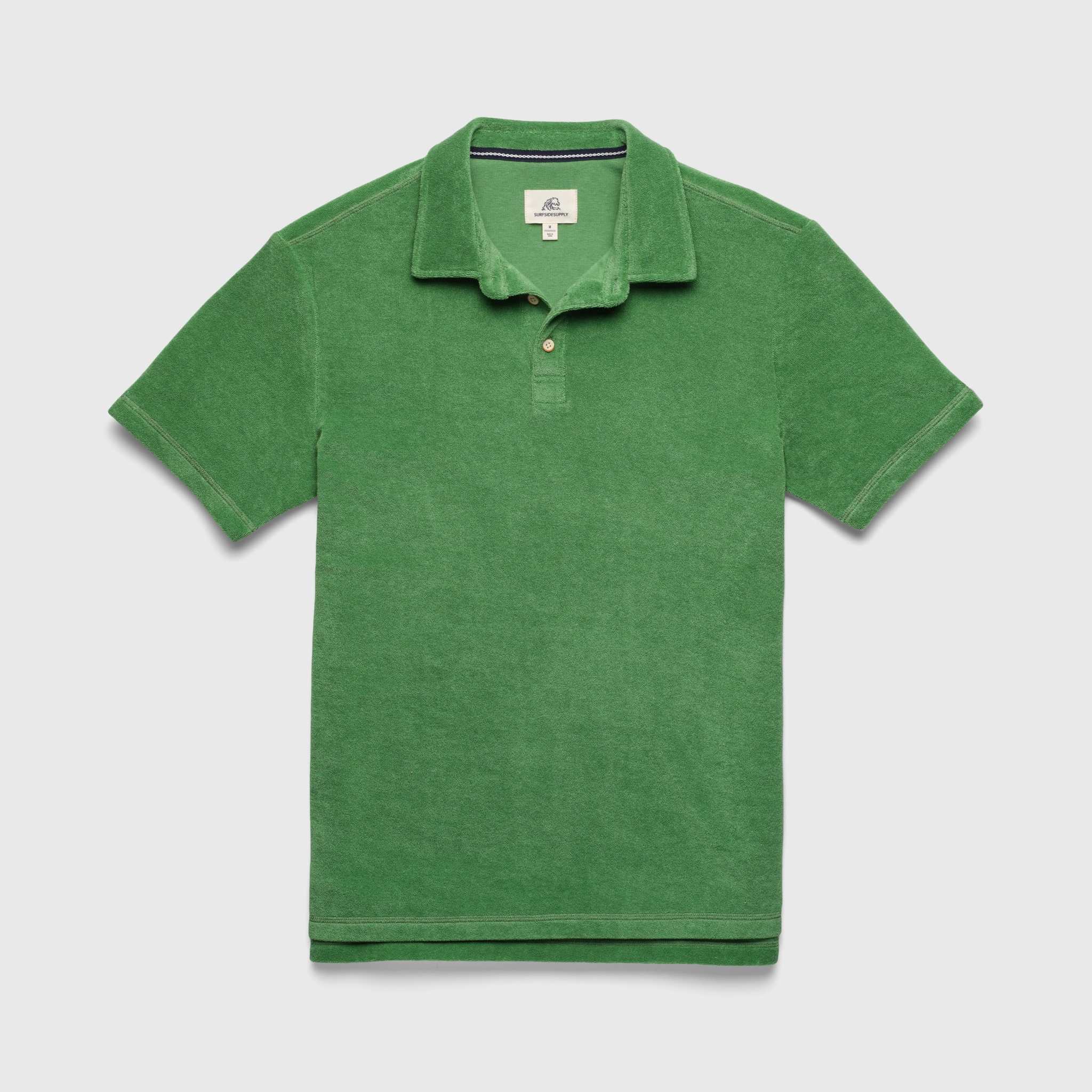 Ryan Saltwater Terry Polo - Turf Green - Surfside Supply Co