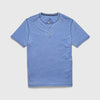 Sean Burnout Henley - Wedgewood Blue