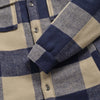 Skip Buffalo Check Sherpa Shirt Jacket - Navy