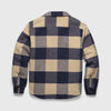 Skip Buffalo Check Sherpa Shirt Jacket - Navy