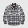 Skip Sherpa Plaid Shirt Jacket - Grey