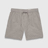 Tyler Crinkle Stripe Drawstring Short - Chinchilla