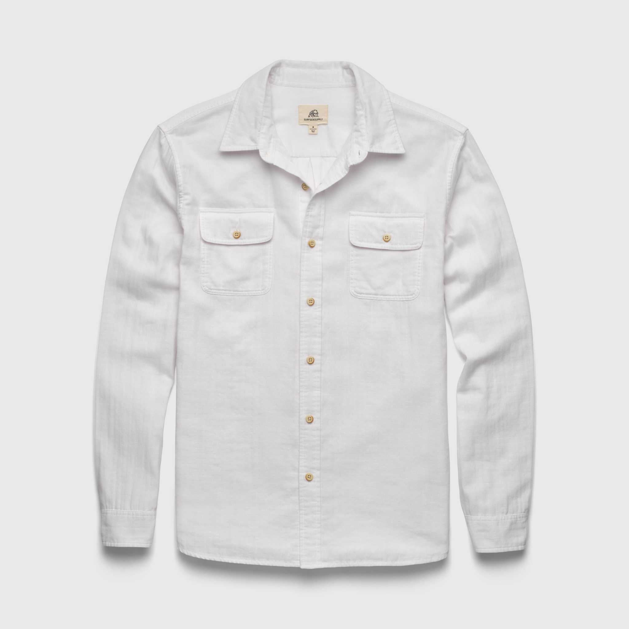 Zhu Double Gauze Shirt - White - Surfside Supply Co. – Surfside