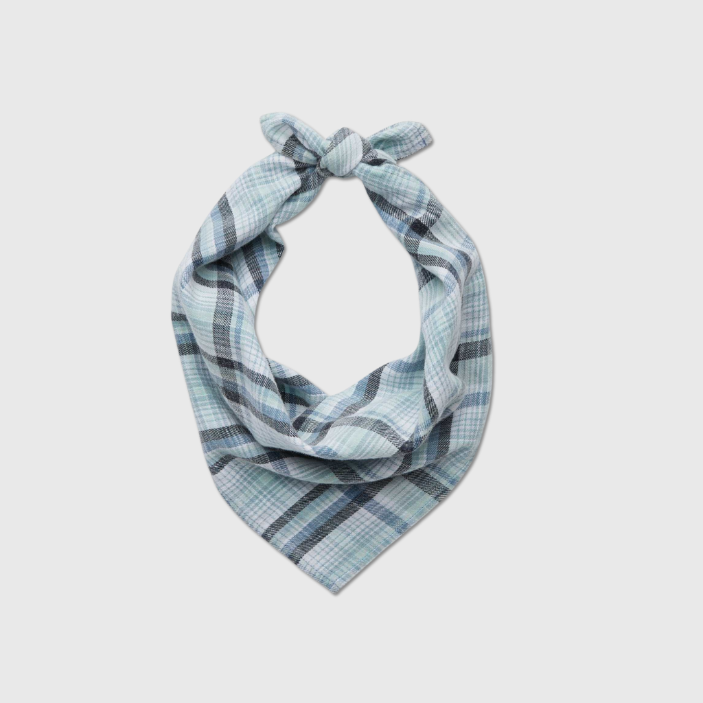 JB Plaid Bandana – Surf Green Multi - Surfside Supply Co