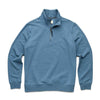 Bobby Brushback Fleece Zip Mock - Blue Heather