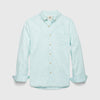 Brian Button Collar Slub Shirt - Green