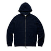 Danny Full-Zip Rib Knit Hoodie - Navy Blazer