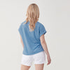 Naomi Burnout Tee - Heritage Blue