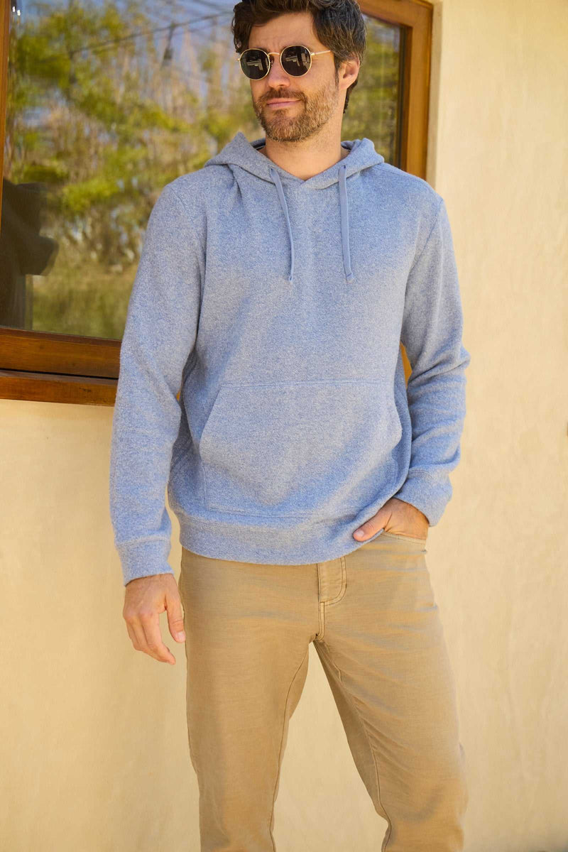 Justin Cashmist Fleece Hoodie - Blue Heather