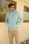 Justin Cashmist Fleece Hoodie - Aqua Heather