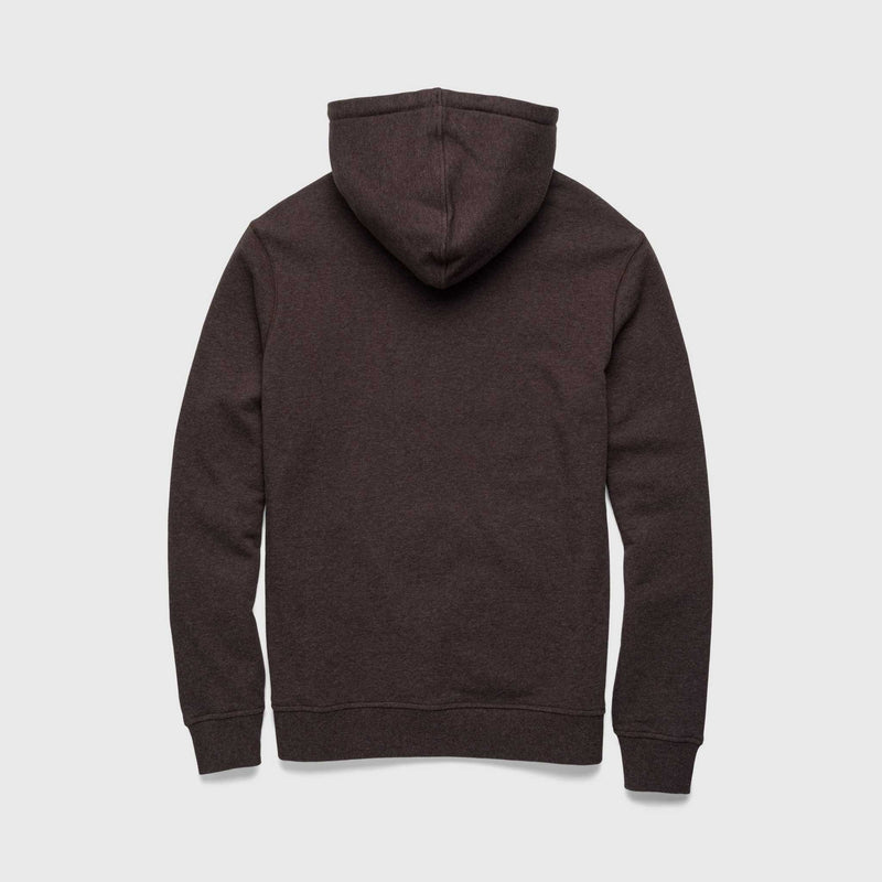 Marine French Terry Hoodie - Brown Heather