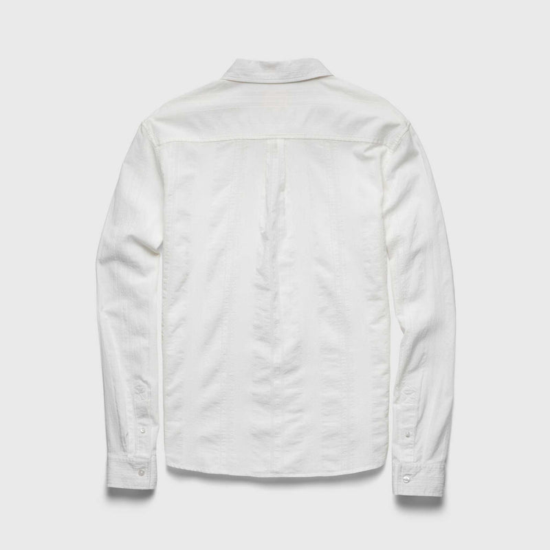 Brian Dobby Stripe Shirt - White