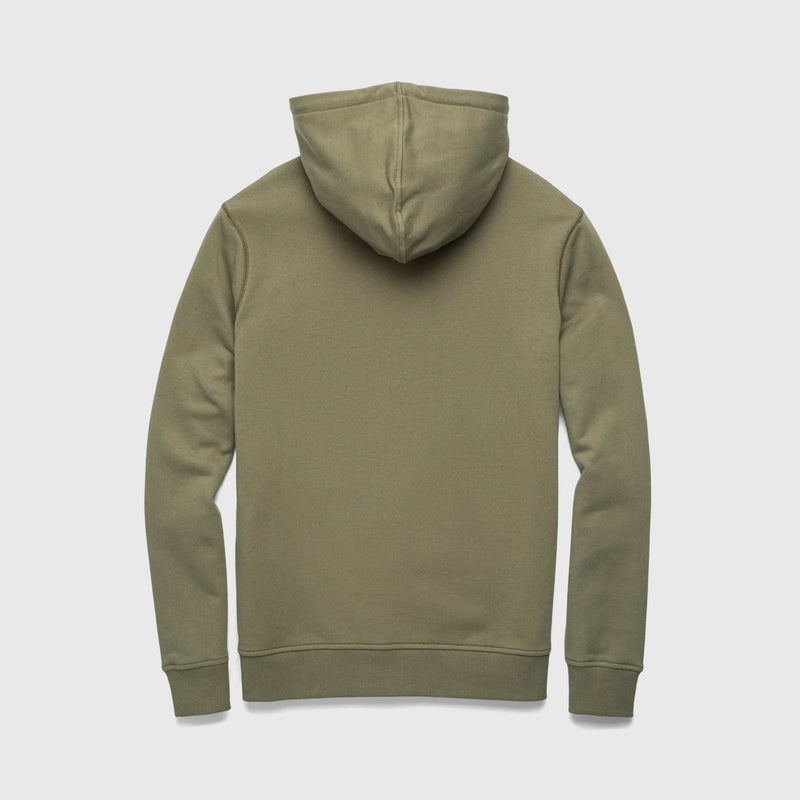 Marine French Terry Hoodie - Lichen Green