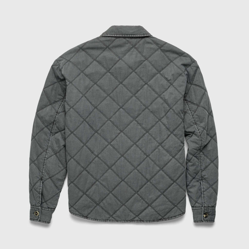 Lennon Quilted Shirt Jacket - Iron Gate Grey