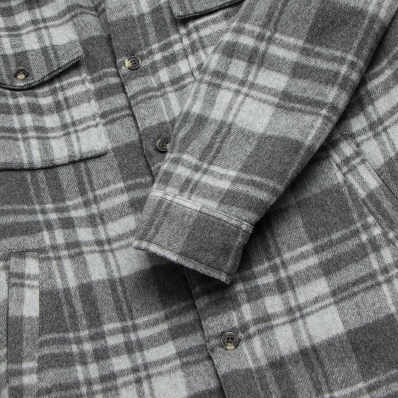 Skip Sherpa Shirt Jacket - Grey Combo