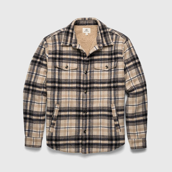 Skip Sherpa Shirt Jacket - Chinchilla - Surfside Supply Co