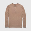 Sean Ultra Soft Classic Henley - Camel Heather
